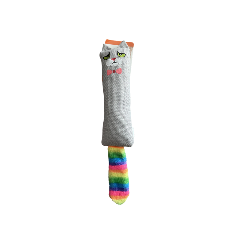 18.5" Cat Kicker Toy with Catnip & Crinkle Tail