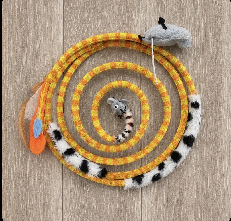 Interactive Spiral Cat Tunnel