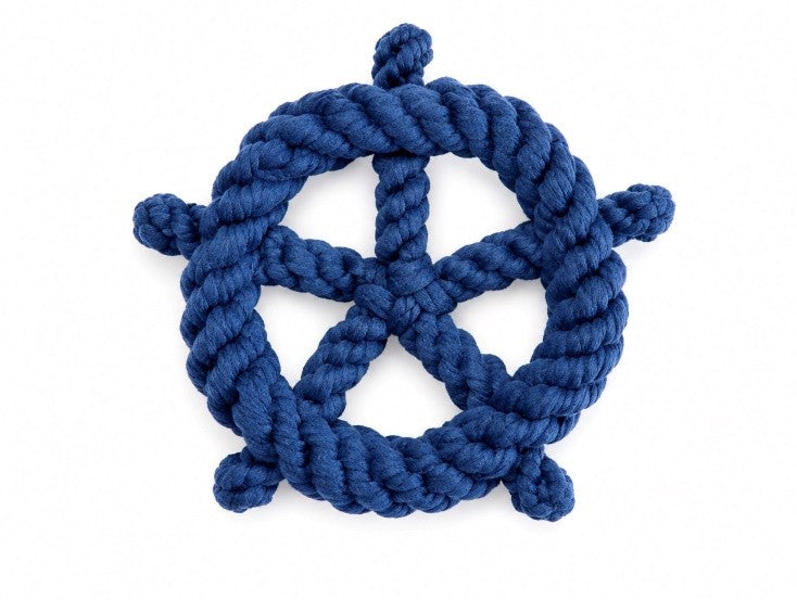 Nautical Ship Wheel Rope Toy